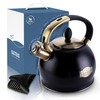 SUSTEAS Stove Top Whistling Tea Kettle - Food Grade Stainless