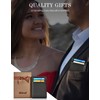 kinzd Slim Wallet with Money Clip RFID Blocking Minimalist Bifold