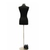 (JF-F6/8BK+BS-04) Size 6-8 Premium Black Female Fully Pinnable Mannequin Dress