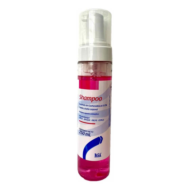 Shampo Espuma Gluconato Clorhexidina Al 0.12% Cabello Cuerpo