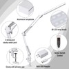 TROPICALTREE LED Desk Lamp, Swing Arm Desk Light with Clamp,