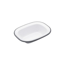 Pie Dish - Enamel - Oblong - 16cm