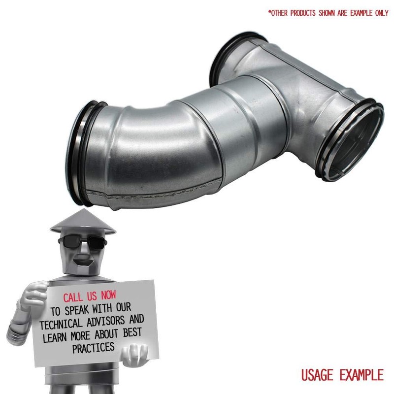 I-sells Metal Ducting Connector 125mm / 5 inch Female Coupling