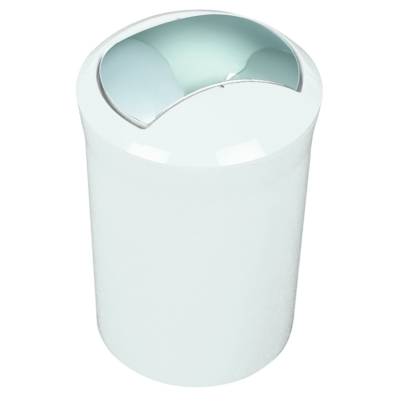 Spirella Malibu Waste Basket HIPS Shiny White 30 cm x