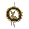 National Tree Company Artificial Hanging Wreath, Woven Branch Base, Decorated