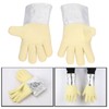 1 Pair Aluminum Foil Gloves High Temp Resistance Heat Insulation