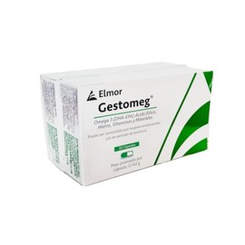 Gestomeg 60 Cápsulas Multivitaminas y Omega 3 Hombre Mujer y Embarazo