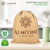 Almooni Premium Egyptian Exfoliating Loofah Pad Body Scrubber - Rectangular