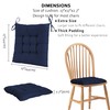 ELFJOY 4 Pack Chair Cushions for Dining Chairs 17x17 inch