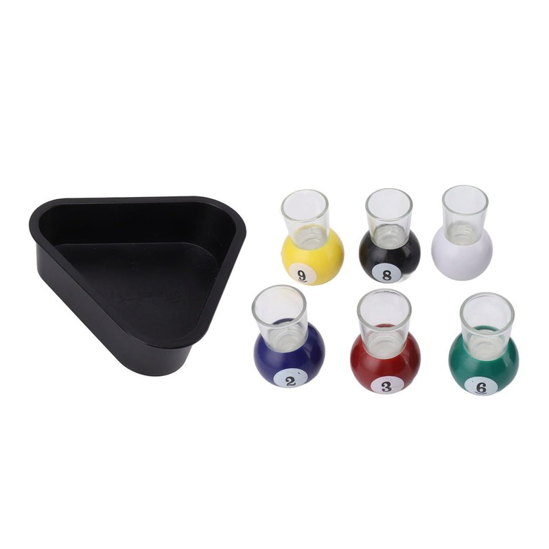 Zerodis 6pcs Billiards Pool Balls Shot Glasses - Fun and