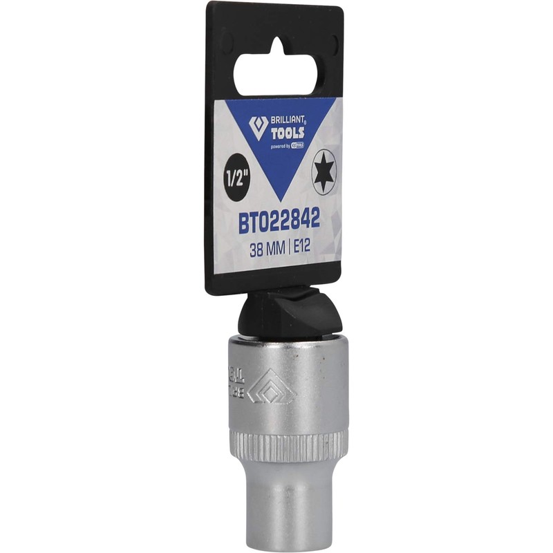 Brilliant Tools BT022842 1/2 Inch Torx Socket Wrench 38 mm