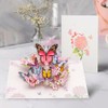 Bajayvovo Birthday Card,Butterfly Pop Up Card with Gold-Embossed Wings,3D Greeting