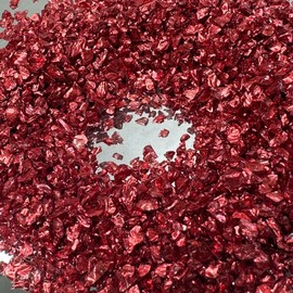 50g Crushed Glass Sequin Glitter Sz 2-4mm Irregular Broken Chips Sprinkles Chunky Shiny for Art Craft, Mold Epoxy Resin Jewelry, Nail Art, Scrapbook, Vase Filler, Home Decoration Supplies (Red)