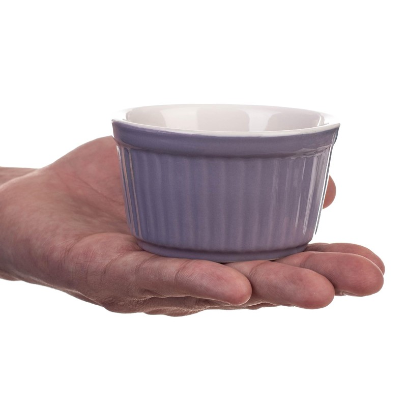 KADAX Soufflé Förmchen, 1 Stück, Ø 9cm Crème Brûlée Schälchen,