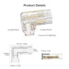 FCOB COB 2 Pin 5 mm L-Shaped Connector Kit 6
