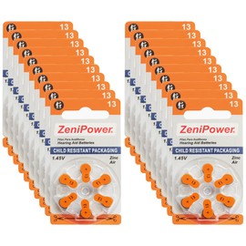 ZeniPower Hearing Aid Batteries Size: 13 (120 Batteries)