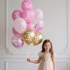 Happy 5th Birthday Balloons Pink Gold