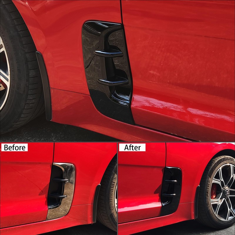 JUIVEEL Side Fender Vent Cover Car Front Side Fender Air