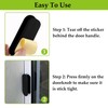 ShanBye 4 PCS Stick On Handles, Modern White ABS Plastic,