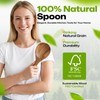 AIUHI Wooden Rice Paddle, Teak Wood Rice Spoon with Hanging