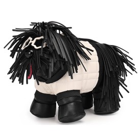 Lyuxhetaokdiq Women Dog Shaped Crossbody Shoulder Bag Handbag PU Leather Unique Novelty Dog Shaped Purse, 3 Black