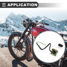 Motoforti Universal Fuel Lever Sensor, Plastic Metal, Black Gold Tone, 1 Pcs