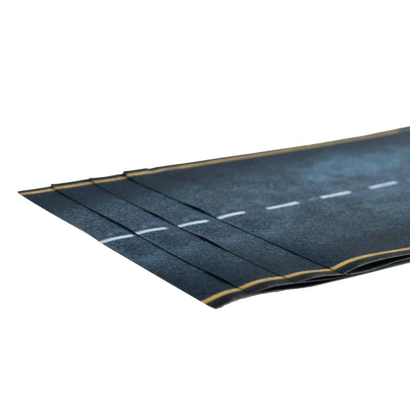 Asphalt Roads - Non-Slip Fabric 2D Road Set (Width 16.2