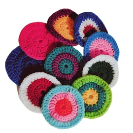 Handmade washable reusable crocheted nylon dish scrubbers Single Layer 3 pc, 5 pc or 10 pc. Choose your color options as well