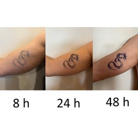 GZ673x2 Temporary Geisha Tattoo, Semi-Permanent Tattoo, Long-Lasting Japanese Warrior Tattoo, 2 Sheets