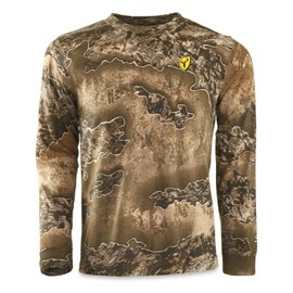 Shield Series Fused Cotton Shirt with Long Sleeves, Youth Camouflage Shirt (RT Excape, Large)