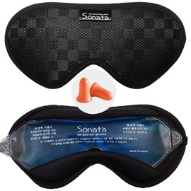Sonata sleep mask Super Gold Domestic manufacturer noise-prevention earplugs gift, silver / 소나타 수면안대 슈퍼골드 국내제조업체 소음방지귀마개증정, 실버