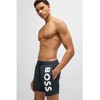 BOSS Mens Octopus Contrast-logo swim shorts with full lining