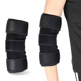 Mikihat Elbow Pads Sports Elbow Brace for Immobilization Black Elbow Pads Men Women Elbow Clip Tennis Elbow Golfer's Elbow Sports Arthritis Left and Right Arm
