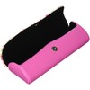 Nagoya Glasses Pastel Pink Compact Rose Pattern Stylish Semi-Hard Case