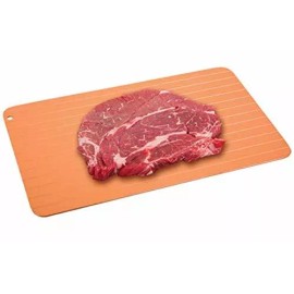 TV Direct Copper Defrosting Tray Defrost Cast Aluminum Meat Poultry Fish Non-stick 8" x14"
