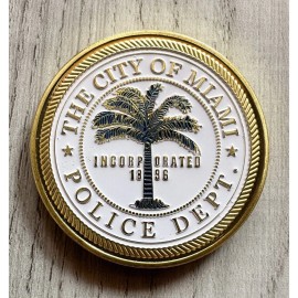 MIAMI Florida Police Department PD Officer Challenge Coin