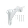 1 Pack Handrail Bracket, 3 Inch White Heavy Duty Stair