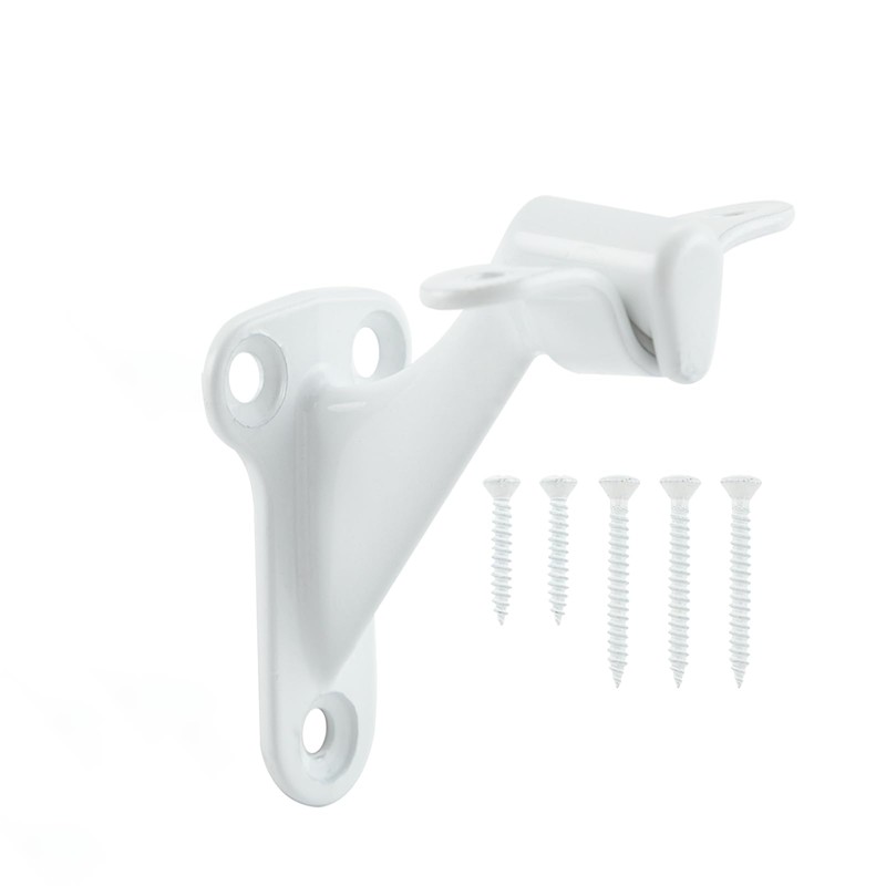 1 Pack Handrail Bracket, 3 Inch White Heavy Duty Stair