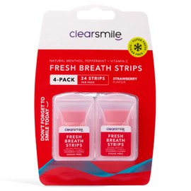 Clearsmile Breath Strips Strawberry 4 Pack
