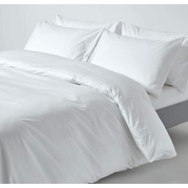 Homescapes 3-Piece Bedlinen – 100 % Pure Egyptian Cotton 200 Thread Count, 135 x 200 cm