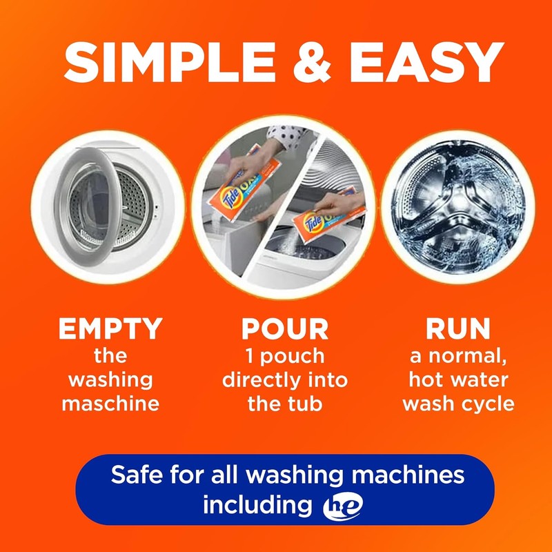 Washing Machine Cleaner by Tide, Washer Machine Cleaner with Oxi