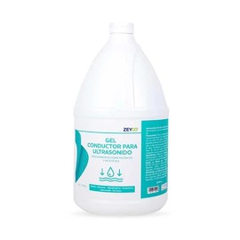 Gel Conductor para Ultrasonido Zeyco Caja con 4 Piezas de 3.785 L c/u – Neutro, Hipoalergénico e Hidrosoluble; Ideal para Estética, Fisioterapia, Cavi