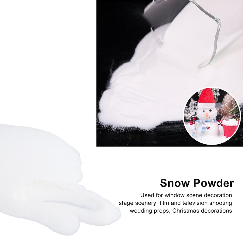 Snow Powder White Small Granular Fake Artificial Snow for Christmas