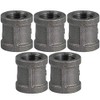 SUPPLY GIANT Straight Malleable Iron Coupling With Black Coating And