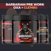 Pre entreno barbarian de 350 gr rinde 35 servicios (TAMARINDO