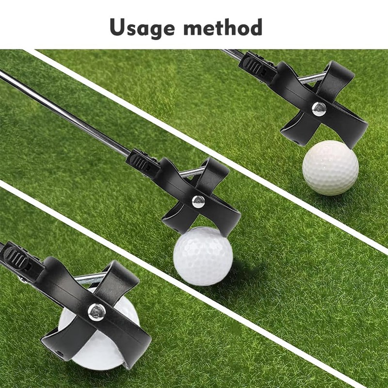 DASNTERED Telescopic Golf Ball Retriever, Golf Ball Retriever with Locking