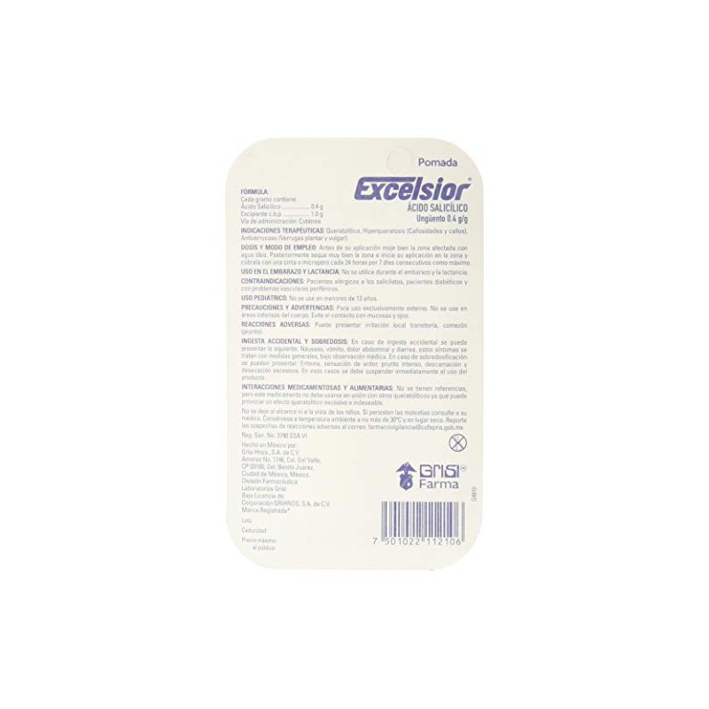Excelsior Otros Productos Terapéutic