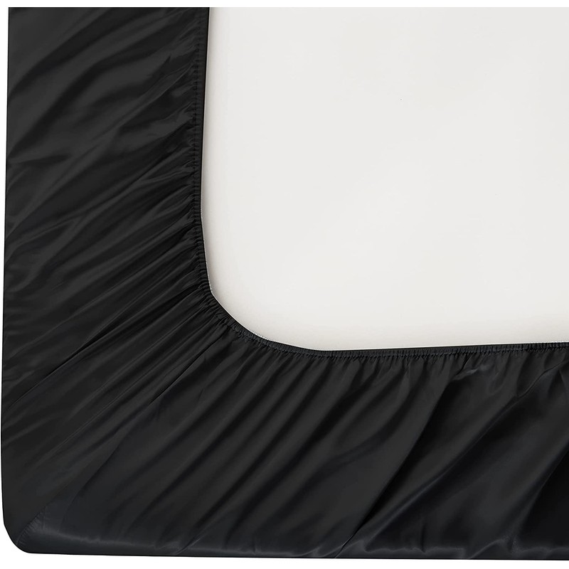 Silky Satin Fitted Sheet Only Classic Luxury Silky Soft Bed