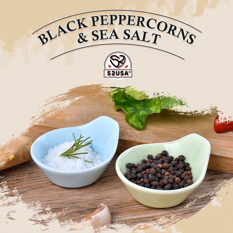 52USA Black Peppercorns 12 oz and Coarse Sea Salt 2
