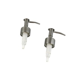 LABRIMP 2pcs Stainless Steel Lotion Pump Heads Press Pump Bottle Replacement Caps for Soap Dispenser Kitchen and Bathroom Use and Easy to Control